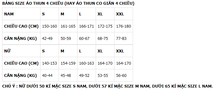 Chọn size áo thun đồng phục như thế nào là phù hợp?