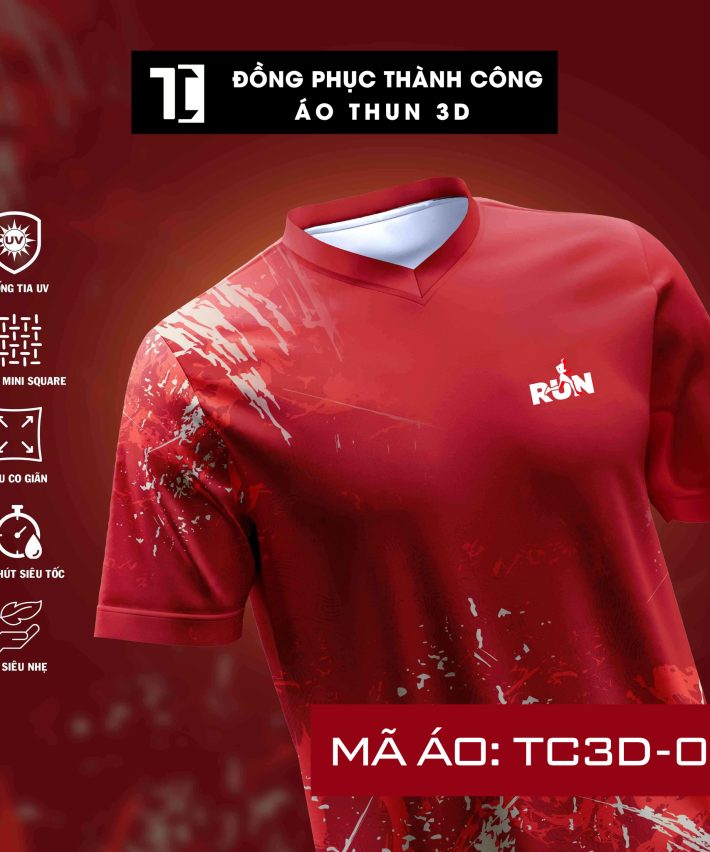 Áo thun đồng phục 3D TC3D-001