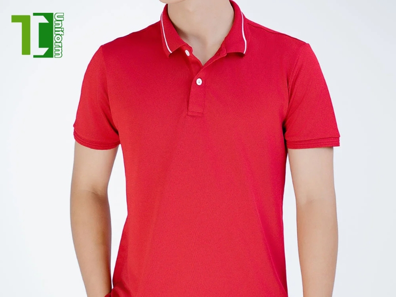 Công Ty May Đồng Phục Thành Công | May áo thun đỏ nam đồng phục đẹp, nổi bật, giá xưởng áo thun đỏ nam