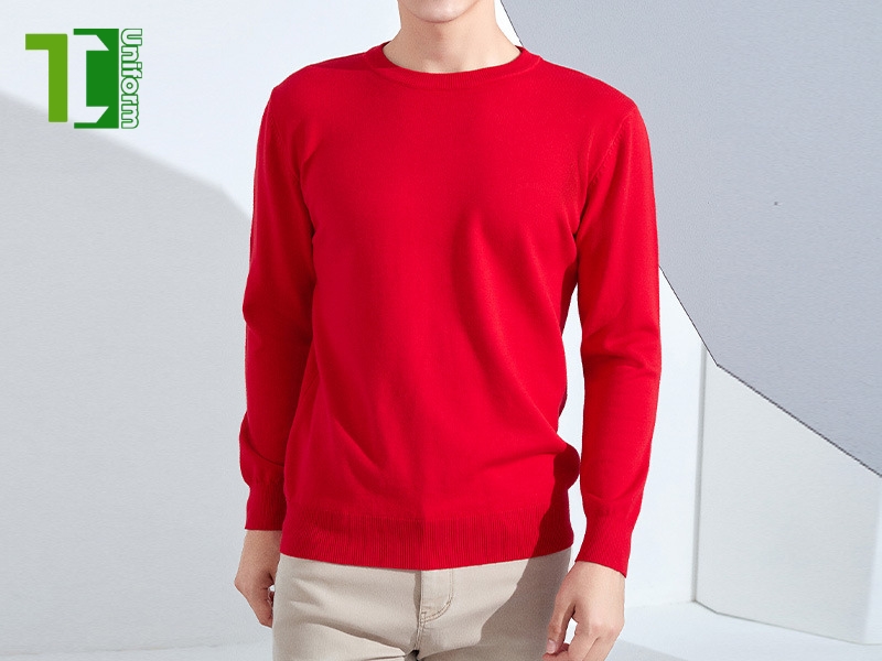 Công Ty May Đồng Phục Thành Công | May áo thun đỏ nam đồng phục đẹp, nổi bật, giá xưởng áo thun đỏ nam