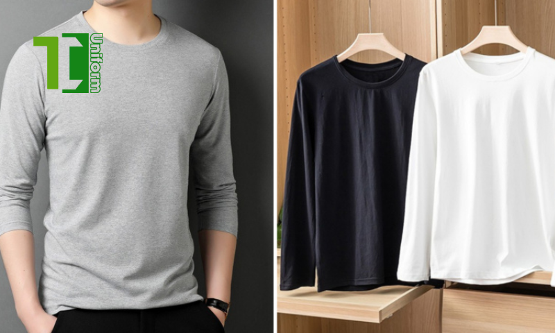 Công Ty May Đồng Phục Thành Công | Những lưu ý khi đặt may áo thun tay dài nam đảm bảo chất liệu đẹp Áo thun tay dài nam